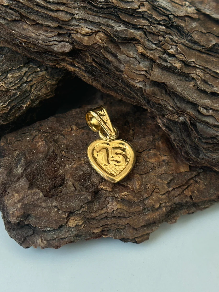 Dije corazon 15 pequeño
