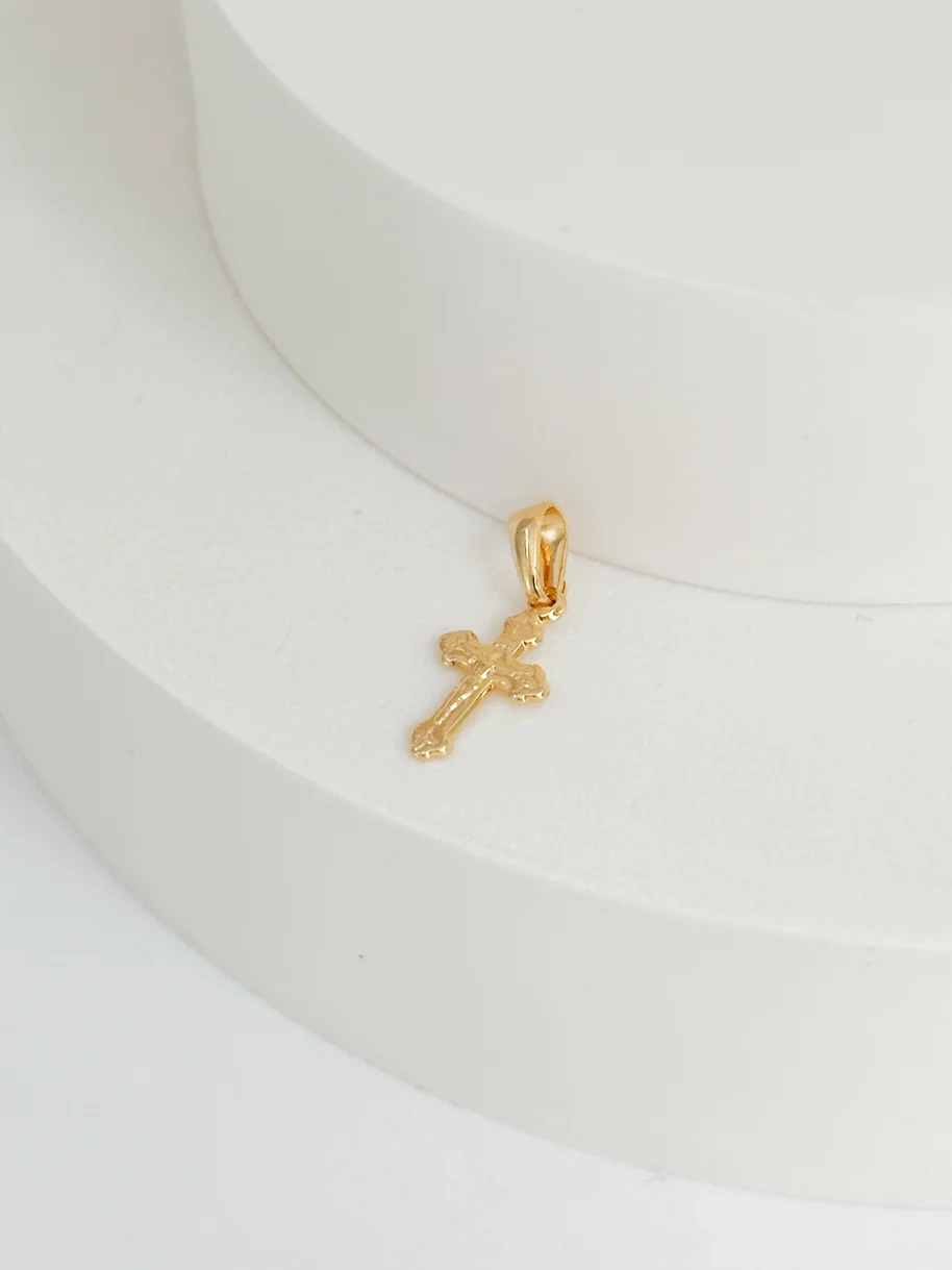 Dije mini cruz cristo liso