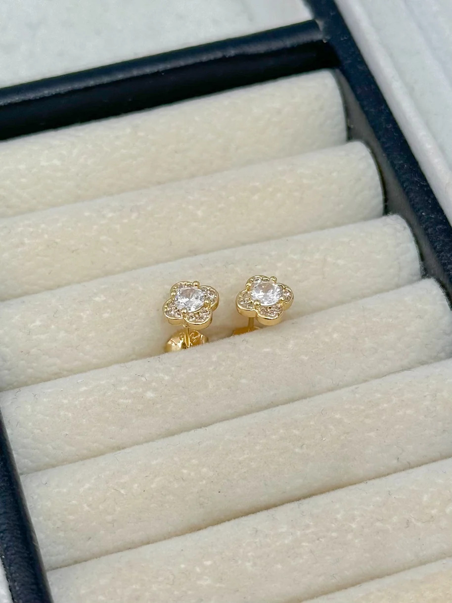 Topo van cleef diamante con circones blancos